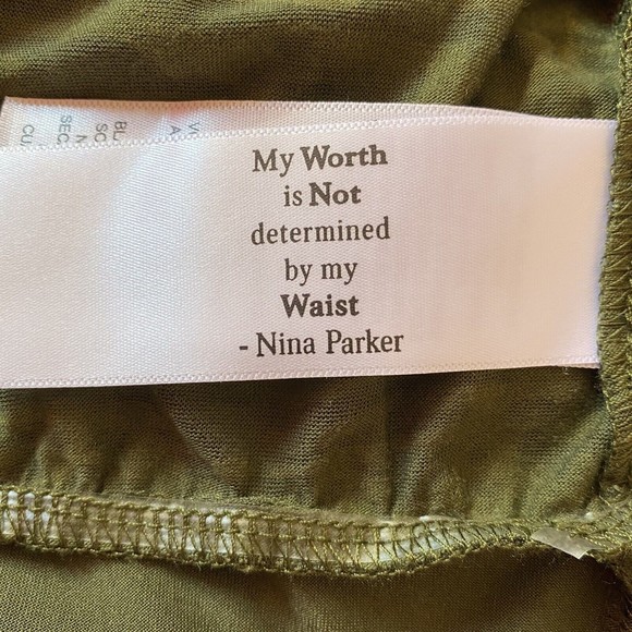 NWT Nina Parker Women's Plus Trendy V-Neck Tee Bodysuit Ivy Green  Size 2X - Picture 5 of 14